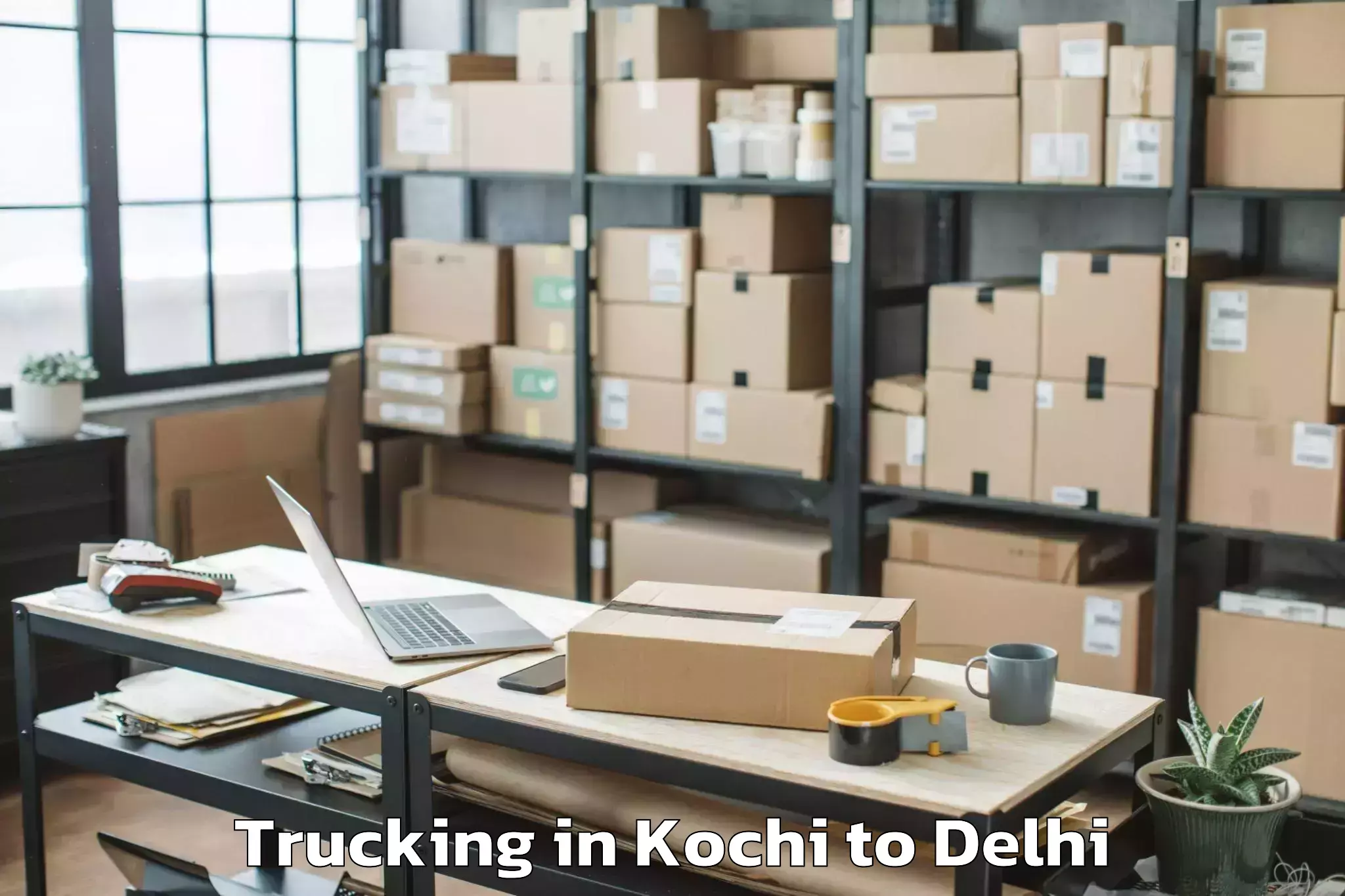 Trusted Kochi to Connaught Place Trucking